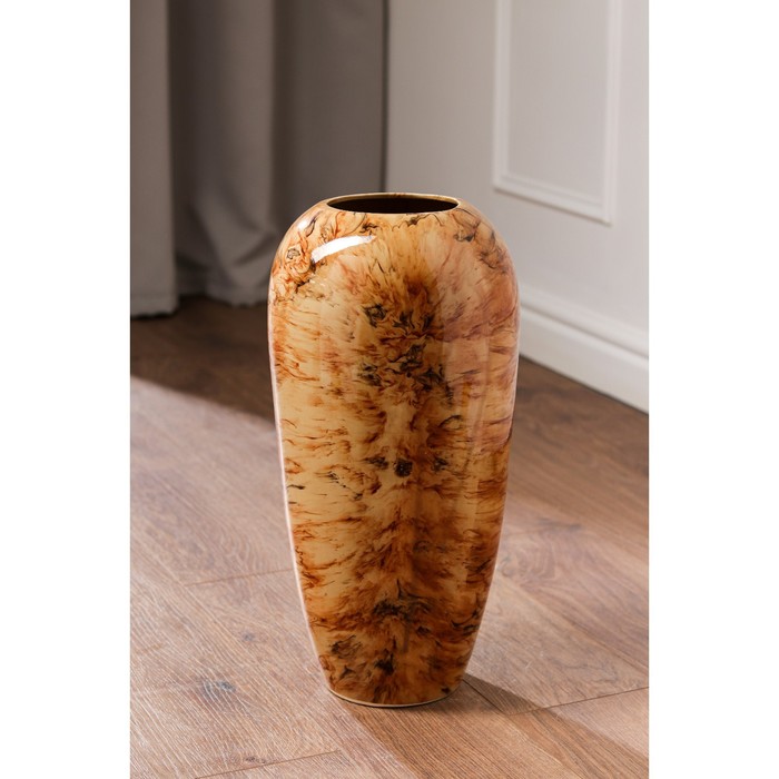 Ваза керамическая "Аурика", напольная, под мрамор, коричневая, 44 см, авторская работа
Ваза керамическая "Аурика", напольная, под мрамор, коричневая, 44 см, авторская работа