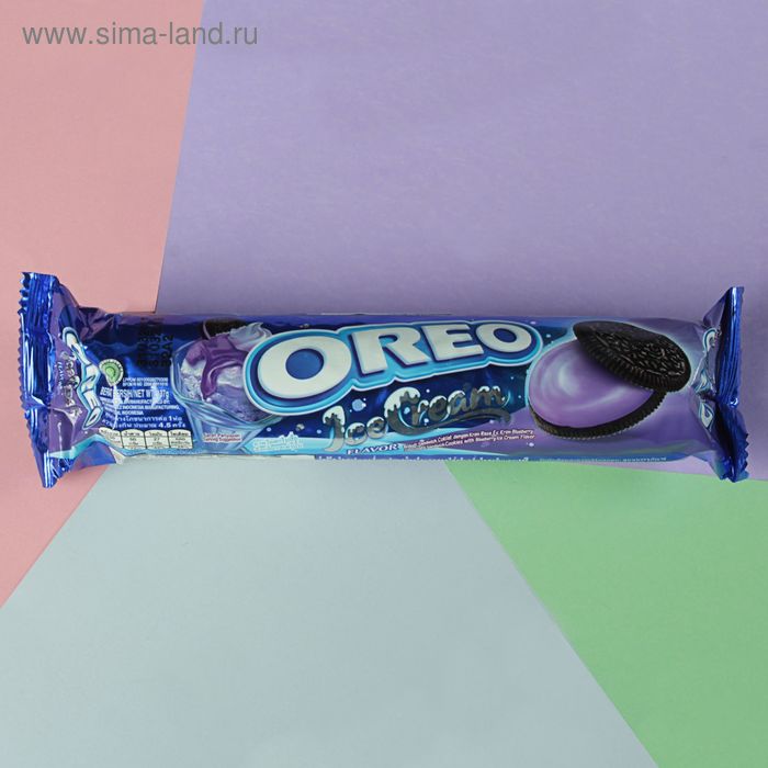 Печенье Oreo Ice Cream Blueberry, 137 г 
Печенье Oreo Ice Cream Blueberry, 137 г