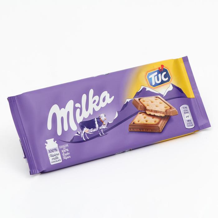 Шоколадная плитка Milka Tuc, 87 г 
Шоколадная плитка Milka Tuc, 87 г