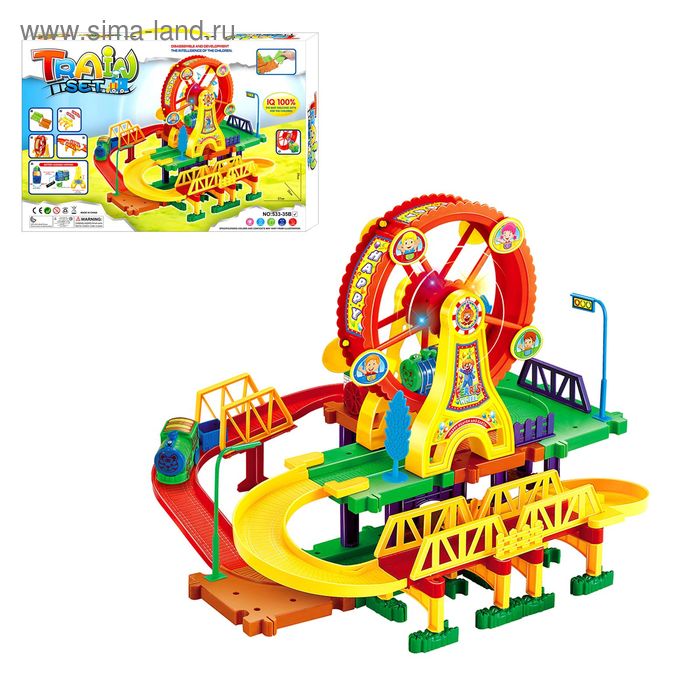 Железная дорога «Забавное путешествие», работает от батареек, свет и звук
Железная дорога «Забавное путешествие», работает от батареек, свет и звук