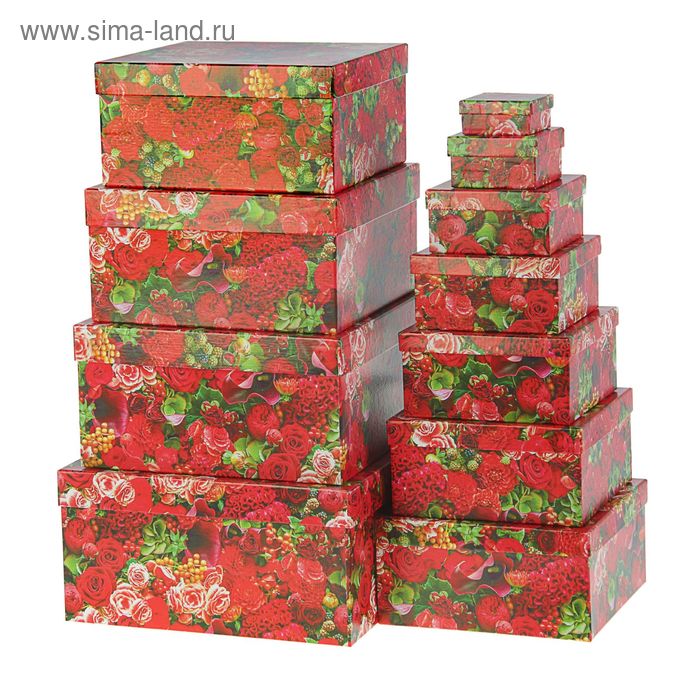 Набор коробок 11в1 "Красные цветы" 25,5 х 25,5 х 13 - 5,5 х 5,5 х 2,5 см
Набор коробок 11в1 "Красные цветы" 25,5 х 25,5 х 13 - 5,5 х 5,5 х 2,5 см