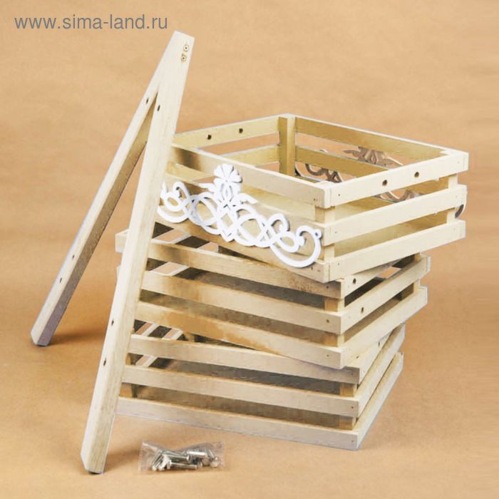 Кашпо деревянное 63×33×47.5 см из ящиков Триада, с накладкой Дарим Красиво
Кашпо деревянное 63×33×47.5 см из ящиков Триада, с накладкой Дарим Красиво