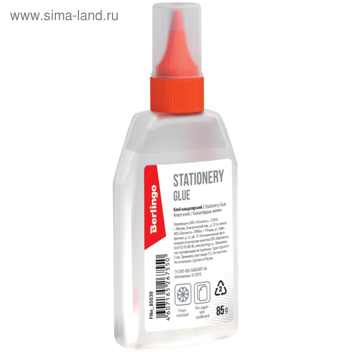 Клей канцелярский 85 г Berlingo
Клей канцелярский 85 г Berlingo