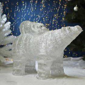 Светодиодная фигура «Медведь с медвежонком» 80 × 76 × 30 см, акрил, 150 LED, 8 режимов, 24 В, свечение белое
Светодиодная фигура «Медведь с медвежонком» 80 × 76 × 30 см, акрил, 150 LED, 8 режимов, 24 В, свечение белое