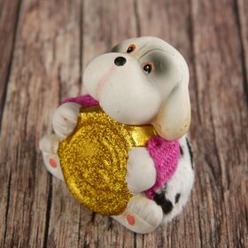 Сувенир керамика "Щенок в вязаном джемпере с золотой монетой" 8,5х8х6 см
Сувенир керамика "Щенок в вязаном джемпере с золотой монетой" 8,5х8х6 см