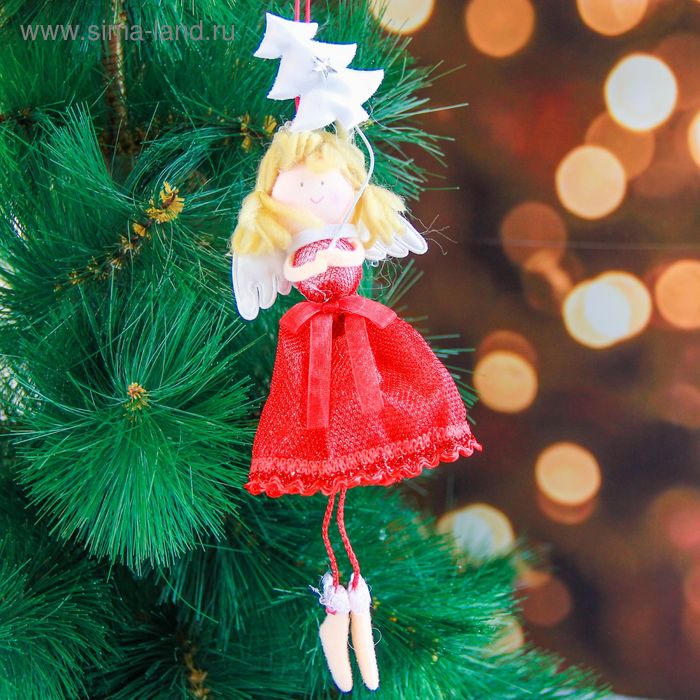 Мягкая подвеска "Ангел - девочка с белой ёлочкой" 18 см красный
Мягкая подвеска "Ангел - девочка с белой ёлочкой" 18 см красный