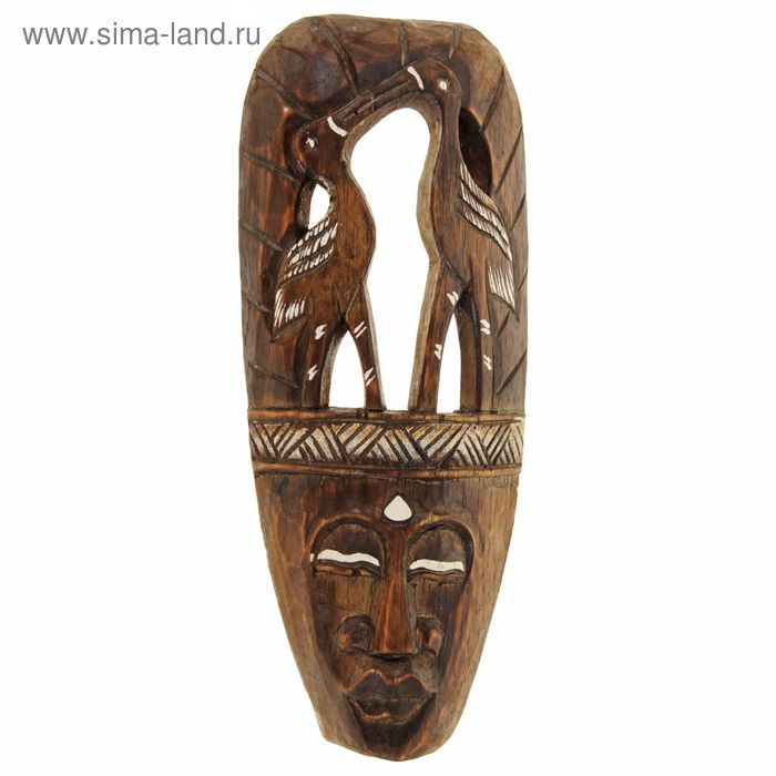 Маска дерево "Аисты" 30х4х12 см 
Маска дерево "Аисты" 30х4х12 см