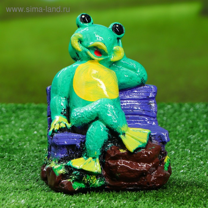Садовая фигура "Лягушка на лавке", зелёный цвет, 20 см, микс
Садовая фигура "Лягушка на лавке", зелёный цвет, 20 см, микс