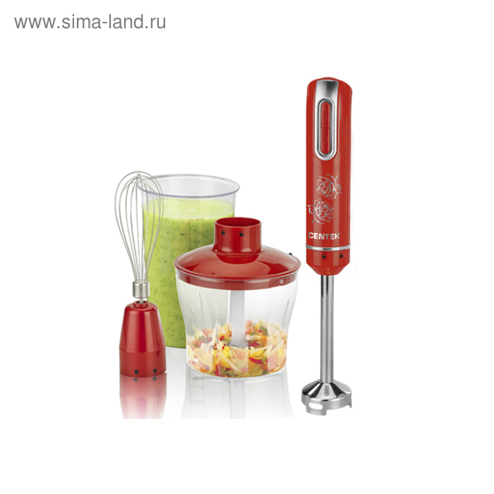 Блендер Centek CT-1339, погружной, 800 Вт, 0.5/0.8 л, 2 скорости, режим "Турбо", красный
Блендер Centek CT-1339, погружной, 800 Вт, 0.5/0.8 л, 2 скорости, режим "Турбо", красный
