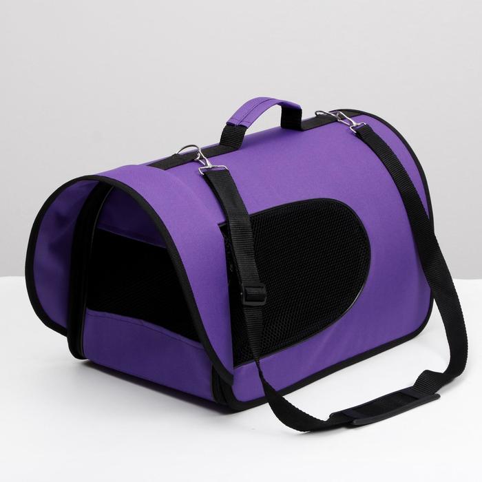 Сумка-переноска с козырьком, 40 х 25 х 27 см, фиолетовая
Сумка-переноска с козырьком, 40 х 25 х 27 см, фиолетовая