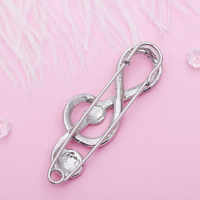 Брошь "Скрипичный ключ", цвет радужный в серебре
Брошь "Скрипичный ключ", цвет радужный в серебре