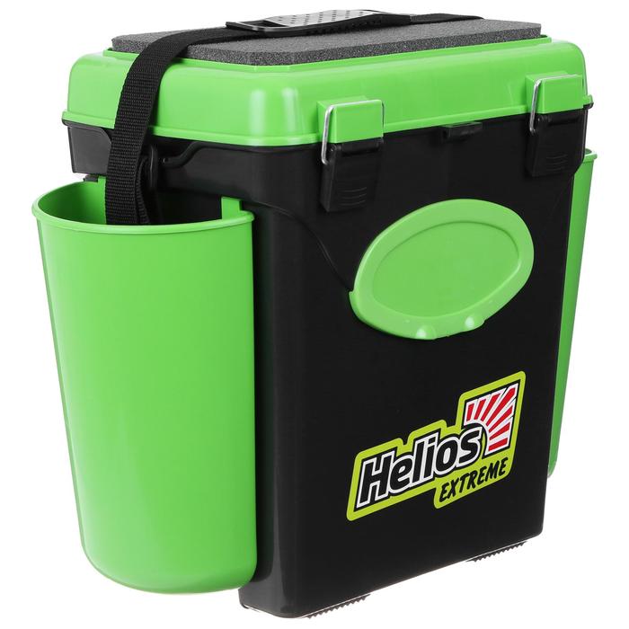 фото Ящик зимний helios fishbox 10 л, односекционный, цвет зелёный