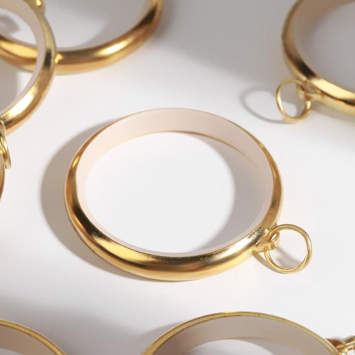 Кольцо для карниза, d = 36/48 мм, 10 шт, цвет золотой
Кольцо для карниза, d = 36/48 мм, 10 шт, цвет золотой