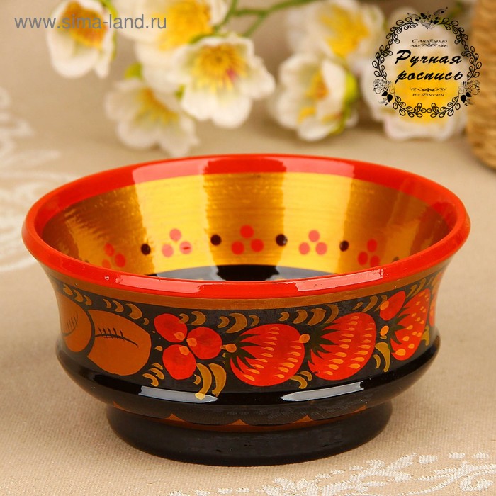 Пиала «Земляничка», 12×6 см, хохлома
Пиала «Земляничка», 12×6 см, хохлома