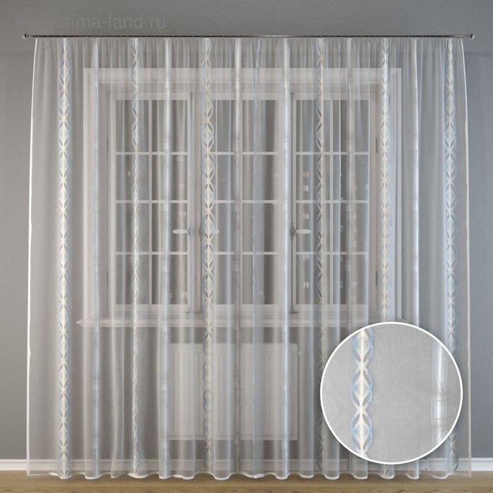 Тюль «Серебристые узоры», размер 300 x 275 см
Тюль «Серебристые узоры», размер 300 x 275 см