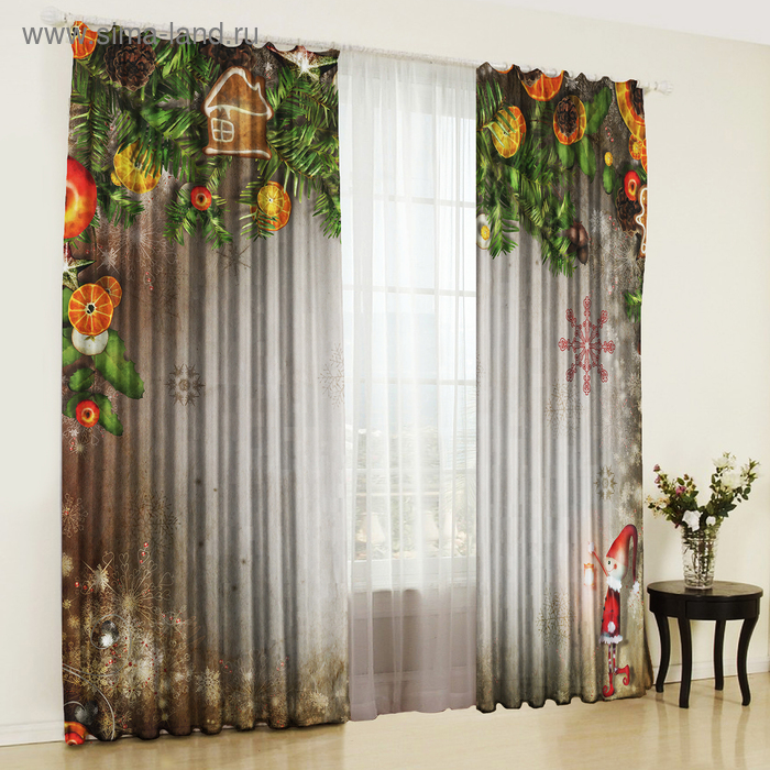 Комплект штор Пряники 147х267 +/-3 см 2 шт, габардин, п/э
Комплект штор Пряники 147х267 +/-3 см 2 шт, габардин, п/э
