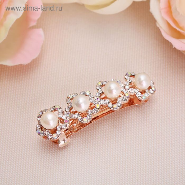 Заколка-автомат для волос "Шанталь", глянец, цветы
Заколка-автомат для волос "Шанталь", глянец, цветы