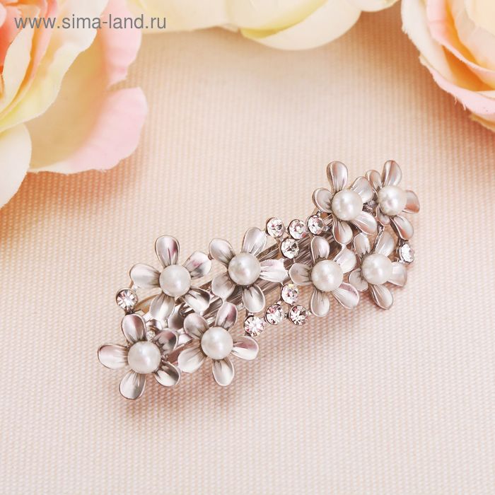 Заколка-автомат для волос "Жемчужная сказка" 7 см васильки
Заколка-автомат для волос "Жемчужная сказка" 7 см васильки