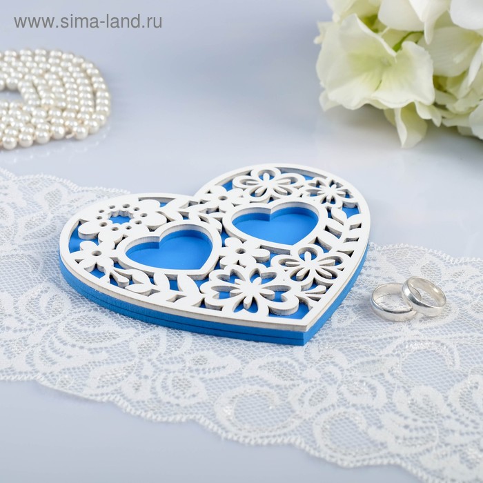 Подставка для колец "Ажур", бело-синяя, 14,5х13х0,8 см
Подставка для колец "Ажур", бело-синяя, 14,5х13х0,8 см