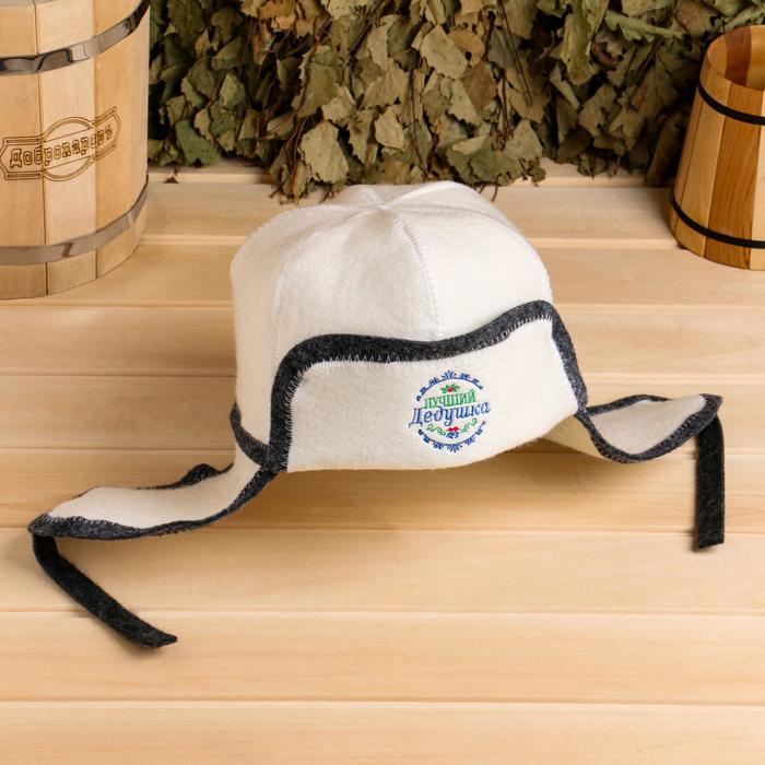 Банная шапка -ушанка "Лучший дед"
Банная шапка -ушанка "Лучший дед"