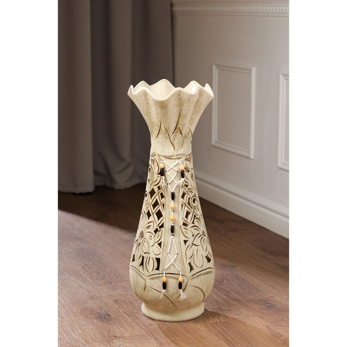 Ваза керамическая "Вьюн", вязка, сквозная резка, 64 см
Ваза керамическая "Вьюн", вязка, сквозная резка, 64 см