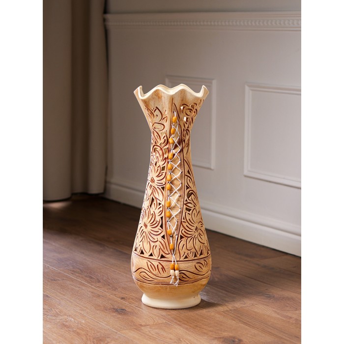 Ваза керамическая "Вьюн", напольная, вязка, сквозная резка, 63 см
Ваза керамическая "Вьюн", напольная, вязка, сквозная резка, 63 см