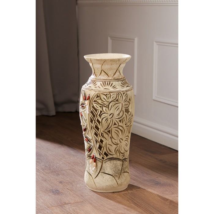 Ваза керамическая "Весна", напольная, сквозная резка, 58 см
Ваза керамическая "Весна", напольная, сквозная резка, 58 см