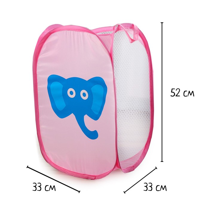 фото Корзина для игрушек «слоники»