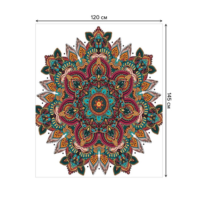 фото Скатерть с фотопринтом, размер 120 х 145 см joyarty