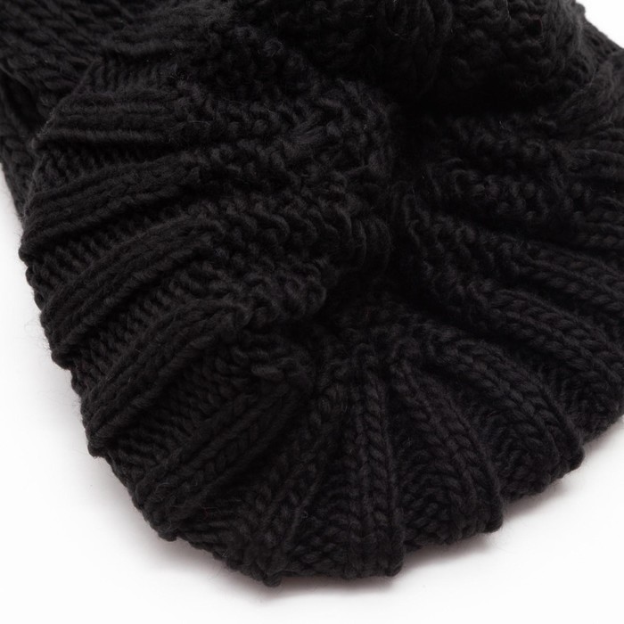 Шапка женская с помпоном "Кеми", размер 54-56, цвет чёрный
Шапка женская с помпоном "Кеми", размер 54-56, цвет чёрный