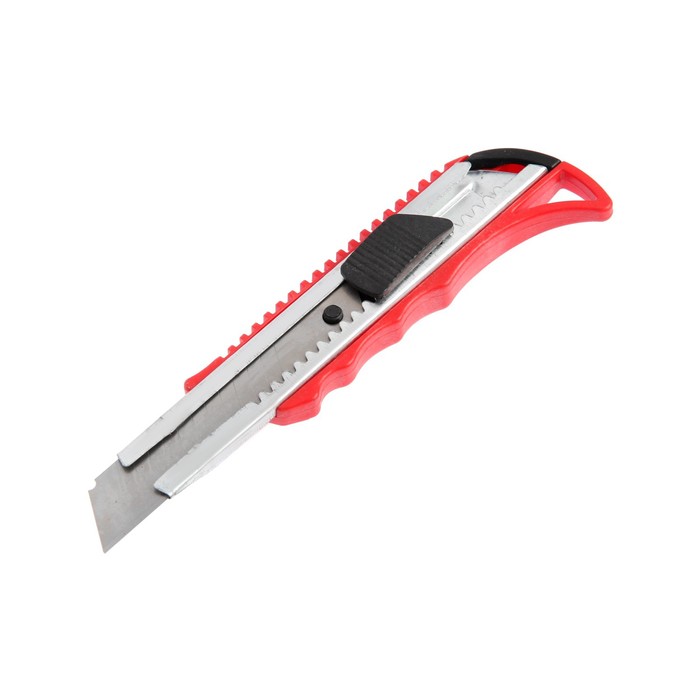 фото Нож универсальный лом, металлическая направляющая, пластиковый корпус, 18 мм