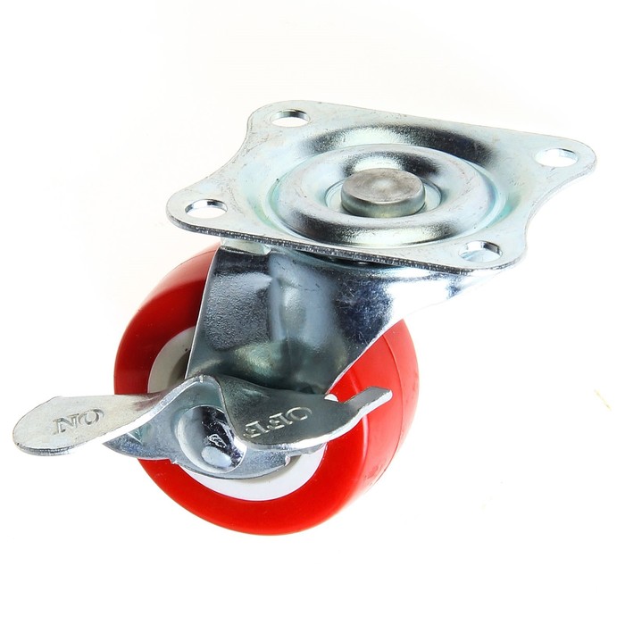Колесо мебельное, d=40 мм, на площадке, с фиксатором, красное
Колесо мебельное, d=40 мм, на площадке, с фиксатором, красное