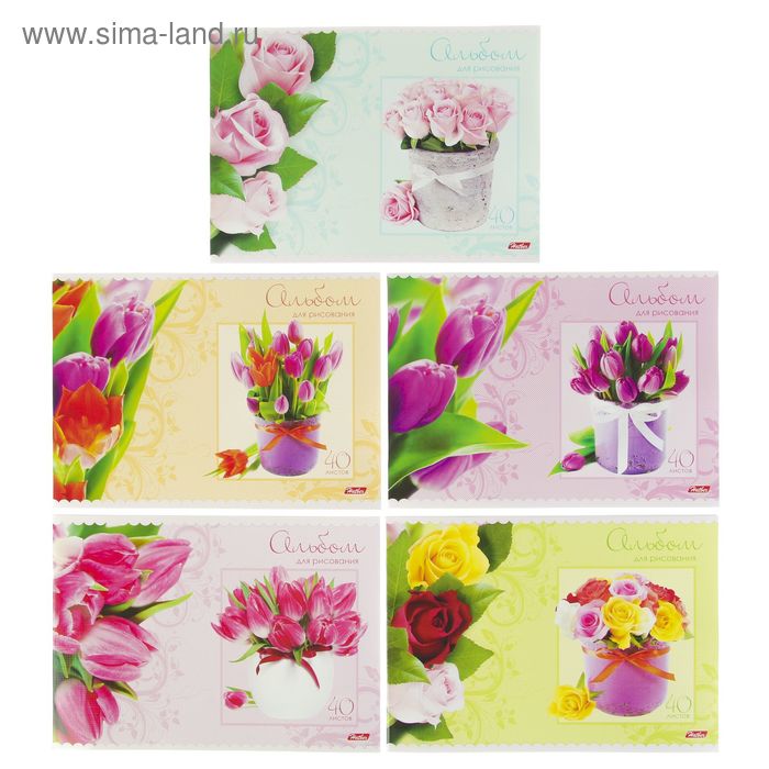Альбом для рисования А4, 40 листов на скрепке "Нежные букеты", тиснение
Альбом для рисования А4, 40 листов на скрепке "Нежные букеты", тиснение
