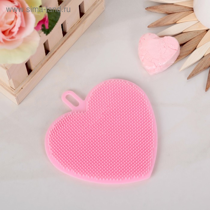 Губка силиконовая «Сердце», 11×11×1,5 см, цвет МИКС
Губка силиконовая «Сердце», 11×11×1,5 см, цвет МИКС