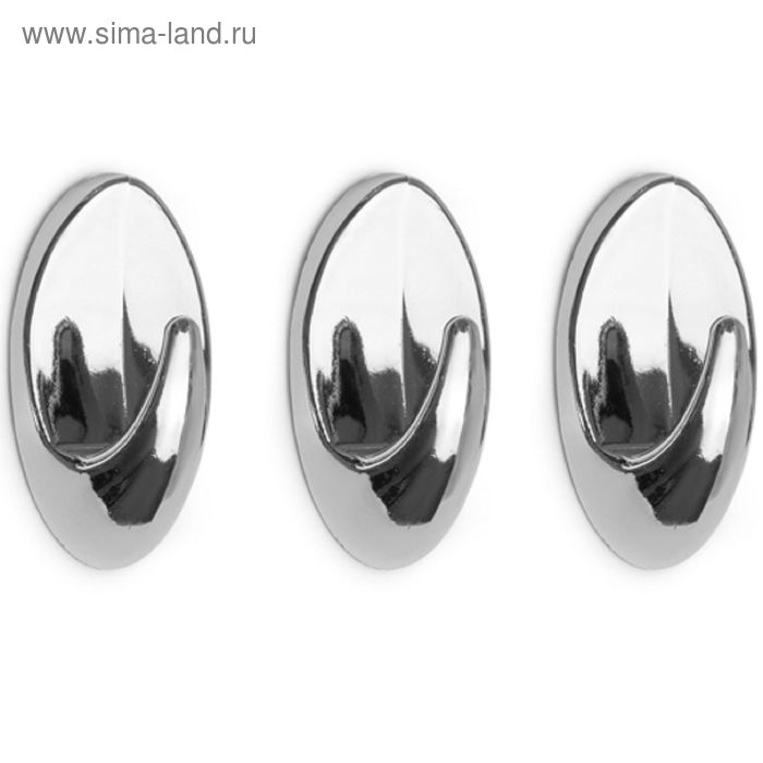 Набор крючков самоклеящихся, 3 шт.
Набор крючков самоклеящихся, 3 шт.