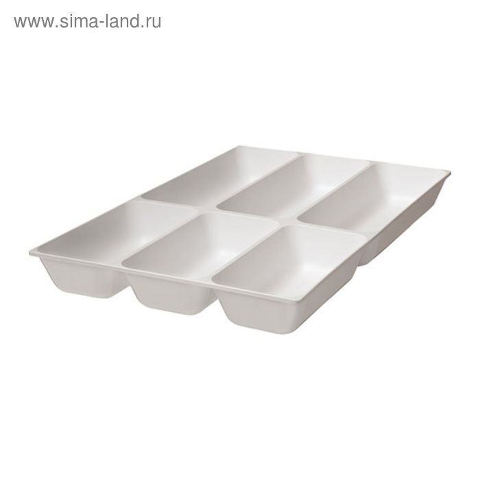 Лоток для столовых приборов, цвет белый ВАРЬЕРА 
Лоток для столовых приборов, цвет белый ВАРЬЕРА