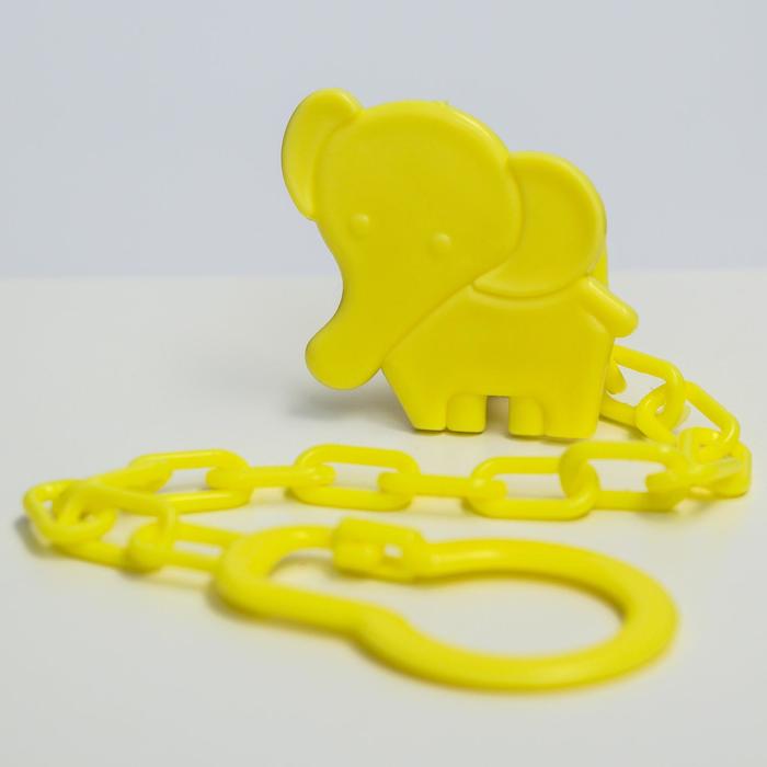 фото Держатель для соски - пустышки, цвет сюрприз, на цепочке крошка я