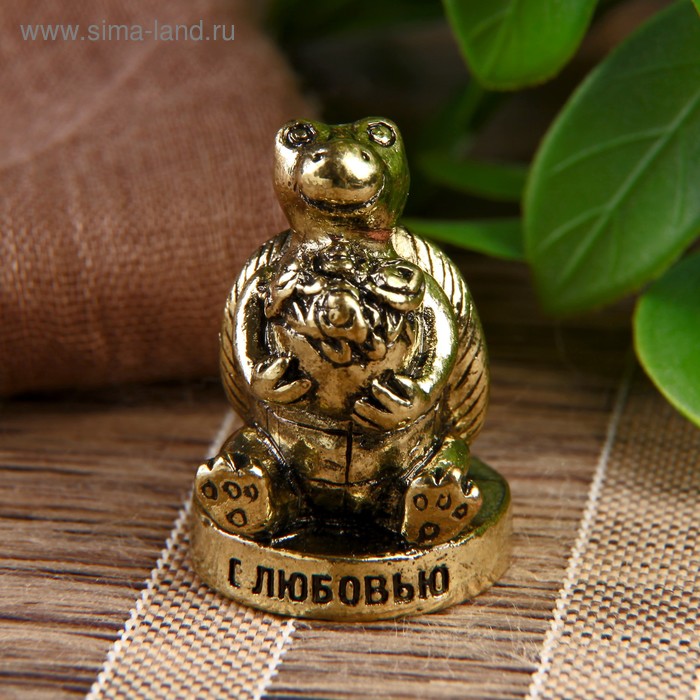 Фигурка черепаха "С любовью", 3,5 х 2,4 х 2,4 см
Фигурка черепаха "С любовью", 3,5 х 2,4 х 2,4 см