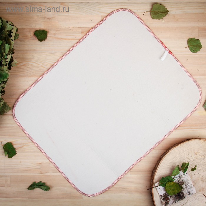 Коврик для бани "Холи", войлок, белый, 40х50см, 100% шерсть, микс
Коврик для бани "Холи", войлок, белый, 40х50см, 100% шерсть, микс