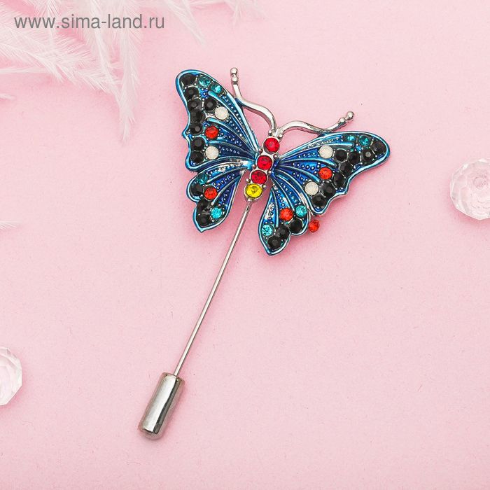 Булавка "Бабочка волшебная", 7см, разноцветная в серебре
Булавка "Бабочка волшебная", 7см, разноцветная в серебре