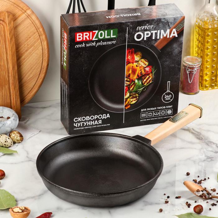 Сковорода чугунная "ОПТИМА", 240 х 40 мм, ТМ BRIZOLL
Сковорода чугунная "ОПТИМА", 240 х 40 мм, ТМ BRIZOLL