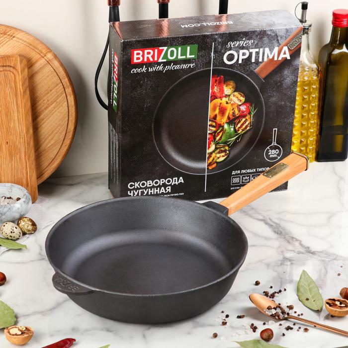 Сковорода-сотейник чугунная "ОПТИМА", 280 х 60 мм, ТМ BRIZOLL
Сковорода-сотейник чугунная "ОПТИМА", 280 х 60 мм, ТМ BRIZOLL
