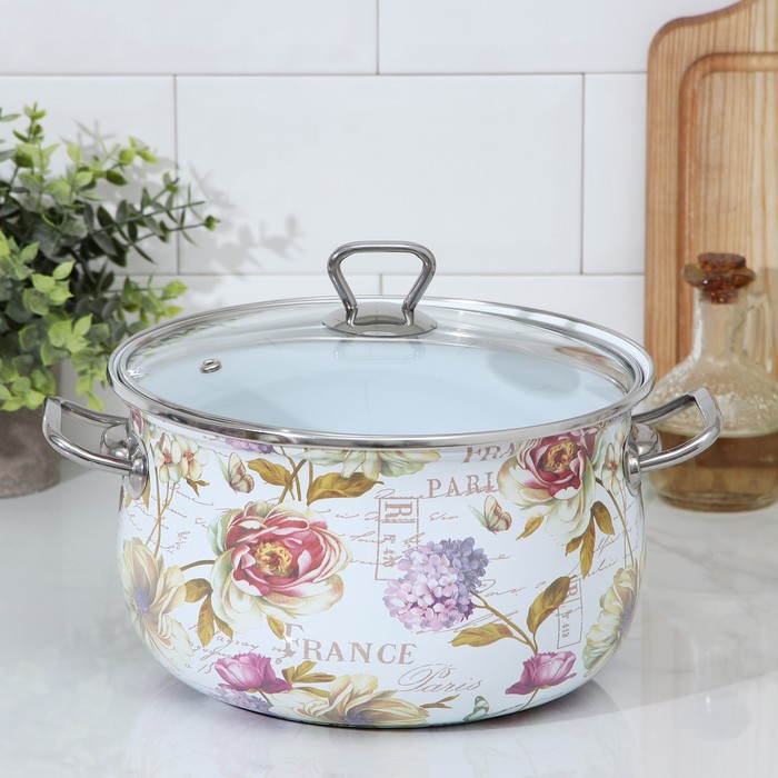 Кастрюля «Франция», 5,1 л, стеклянная крышка
Кастрюля «Франция», 5,1 л, стеклянная крышка