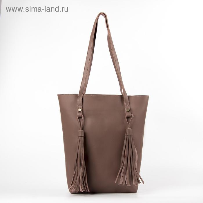Сумка женская, отдел на молнии, наружный карман, цвет кофейный 
Сумка женская, отдел на молнии, наружный карман, цвет кофейный