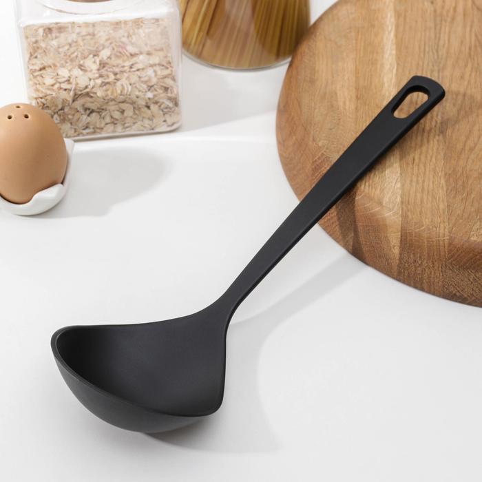 Половник нейлоновый, 32 см, цвет чёрный
Половник нейлоновый, 32 см, цвет чёрный