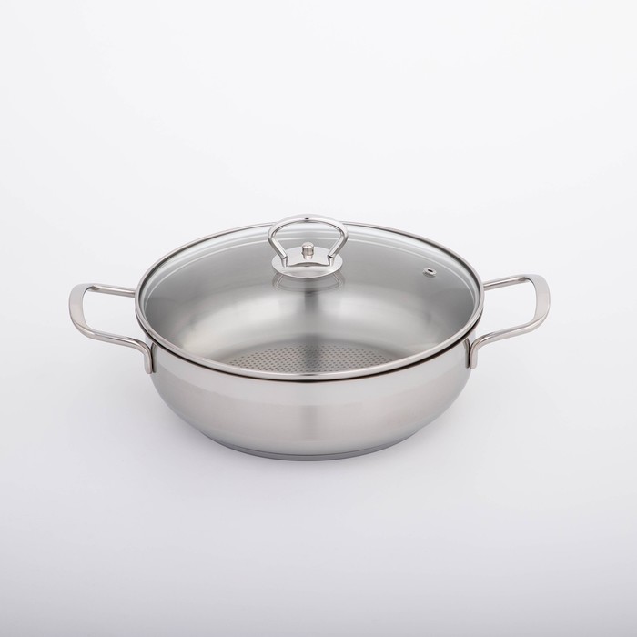 Кастрюля для тушения «Лотос Классика», 2,8 л, капсульное дно, стеклянная крышка
Кастрюля для тушения «Лотос Классика», 2,8 л, капсульное дно, стеклянная крышка