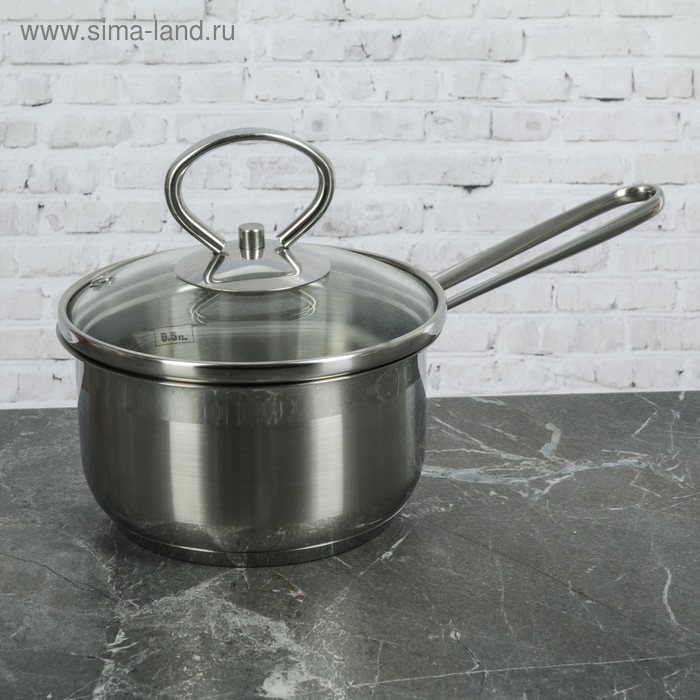 Ковш «Лотос Классика», 600 мл, капсульное дно, стеклянная крышка 
Ковш «Лотос Классика», 600 мл, капсульное дно, стеклянная крышка