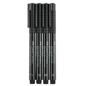 Набор ручек капиллярных 4 штуки (кисть B, SB; SC, 1.5 ) Faber-Castell PITT® Artist Pen, цвет черный
Набор ручек капиллярных 4 штуки (кисть B, SB; SC, 1.5 ) Faber-Castell PITT® Artist Pen, цвет черный