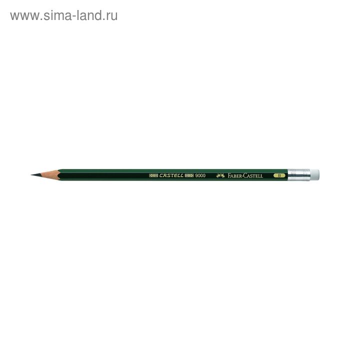Карандаш художественный чёрнографитный Faber-Castel CASTELL® 9000 профессиональные B с ластиком зелёный
Карандаш художественный чёрнографитный Faber-Castel CASTELL® 9000 профессиональные B с ластиком зелёный