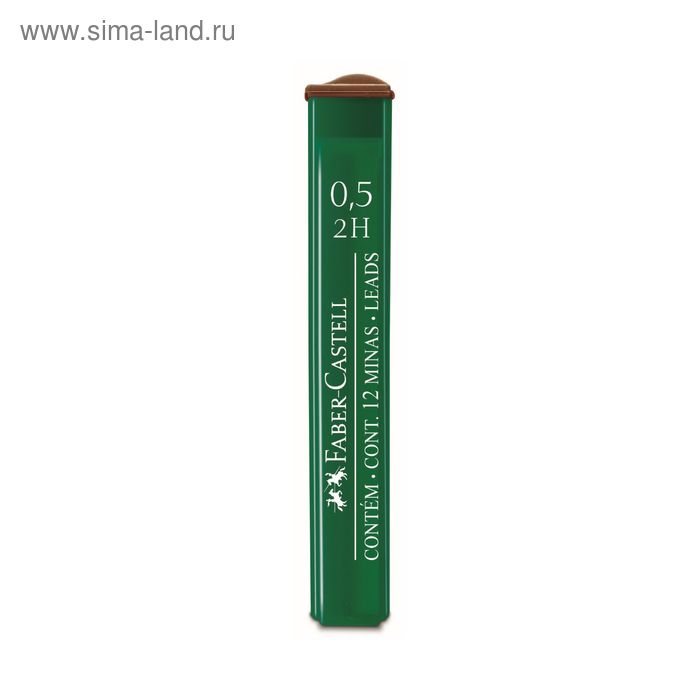 Грифели для механических карандашей 0.5 мм Faber-Castell Polymer 2H 12 штук, футляр
Грифели для механических карандашей 0.5 мм Faber-Castell Polymer 2H 12 штук, футляр